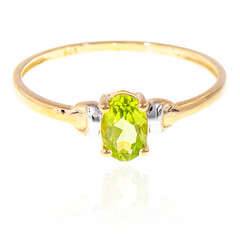Anillo en oro con Peridoto