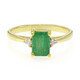 Anillo en plata con Esmeralda de Bahía