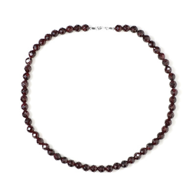 Collar en plata con Granate de Mozambique