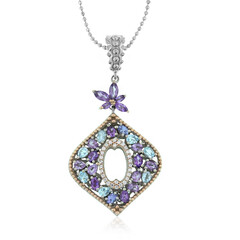 Collar en plata con Amatista (Dallas Prince Designs)