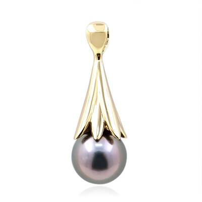 Colgante en oro con Perla cultivada de Tahití (de Melo)