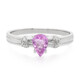 Anillo en plata con Turmalina cuprífera rosa