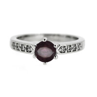 Anillo en plata con Rodolita
