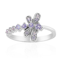 Anillo en plata con Tanzanita