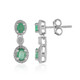 Pendientes en plata con Esmeralda de Zambia