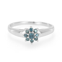 Anillo en plata con Diamante fantasía