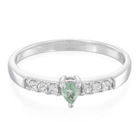 Anillo en plata con Turmalina Paraíba