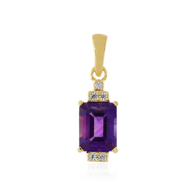 Colgante en plata con Amatista de Zambia