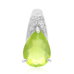 Colgante en plata con Ópalo verde de Brasil