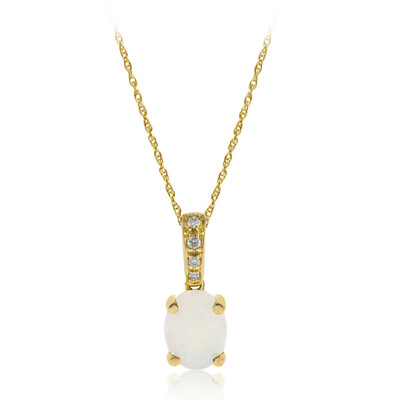Collar en oro con Ópalo de Australia