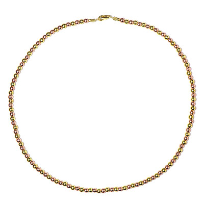 Collar en plata con Hematita dorada