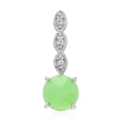Colgante en plata con Crisoprasa imperial