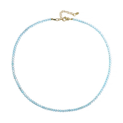 Collar en plata con Topacio azul cielo