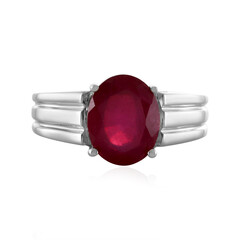 Anillo en plata con Rubí de Madagascar