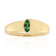 Anillo en oro con Tsavorita de Kenia AAA
