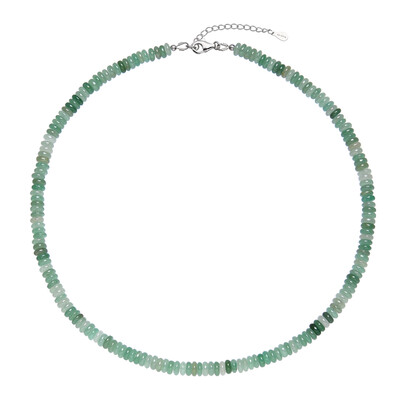 Collar en plata con Aventurina verde