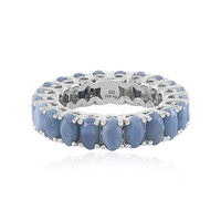 Anillo en plata con Ópalo azul