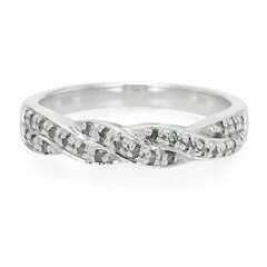 Anillo en plata con Diamante fantasía