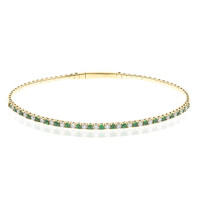 Brazalete en oro con Granate tsavorita AAA (CIRARI)