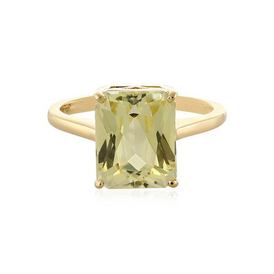 Anillo en oro con Cuncita amarillo canario