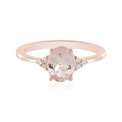 Anillo en plata con Morganita