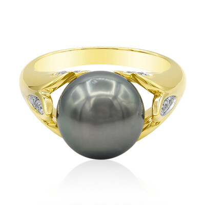 Anillo en plata con Perla cultivada de Tahití (TPC)