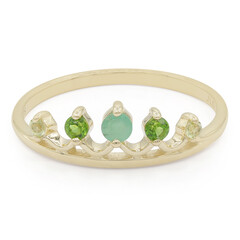 Anillo en oro con Esmeralda