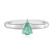 Anillo en plata con Esmeralda de Rusia