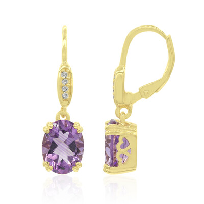 Pendientes en plata con Amatista