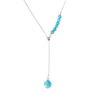 Collar en plata con Larimar