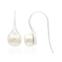 Pendientes en plata con Perla Freshwater (TPC)