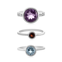 Anillo en plata con Amatista Rosa de Francia