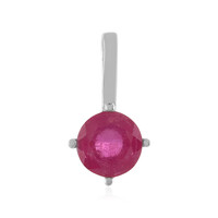 Colgante en plata con Zafiro rosa de Madagascar