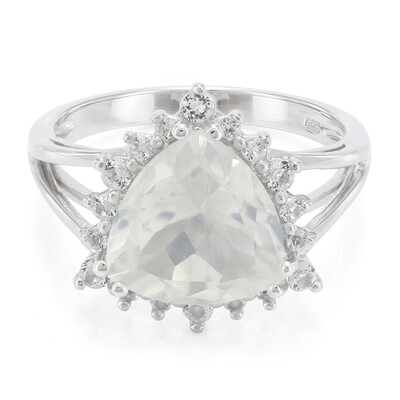 Anillo en plata con Cuarzo Luna Helada