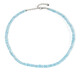 Collar en plata con Topacio azul cielo
