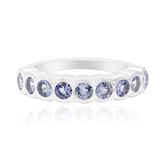 Anillo en plata con Tanzanita