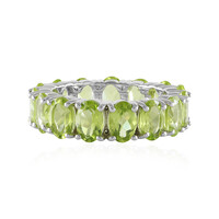 Anillo en plata con Peridoto