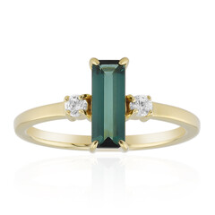 Anillo en plata con Indicolita (Adela Silber)
