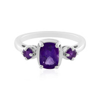 Anillo en plata con Amatista