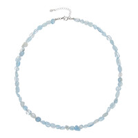 Collar en plata con Aguamarina
