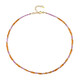 Collar en plata con Granate mandarina (Riya)