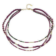 Collar en plata con Rubí de Mozambique (Riya)