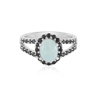 Anillo en plata con Aguamarina