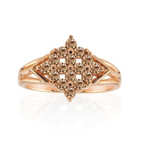 Anillo en oro con Diamante rosa de Francia de Argyle SI1