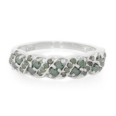Anillo en plata con Diamante fantasía