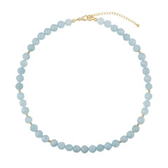 Collar en plata con Aguamarina de Brasil