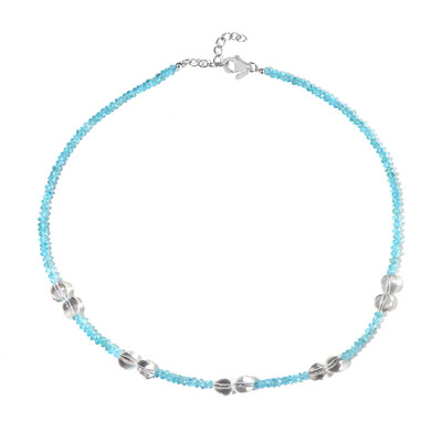 Collar en plata con Apatita azul