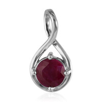 Colgante en plata con Rubí de Kenia