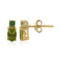 Pendientes en plata con Peridoto de Birmania