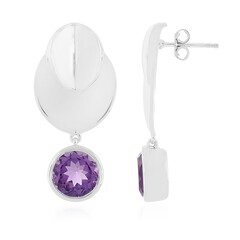 Pendientes en plata con Amatista (Juwelo Bauhaus)